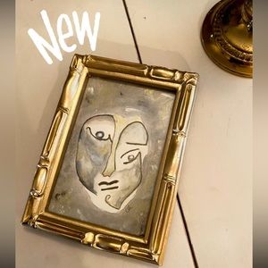 •Modern Female Face•Abstract Painting•